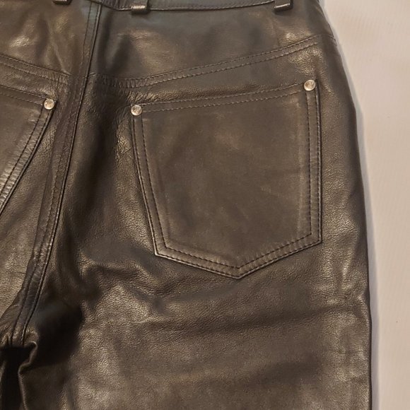5 pocket Leather Jeans - Picture 8 of 14